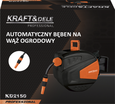 Rola automata pentru furtun de gradina 10m + 1m cu sistem de franare (KD2150) [11]