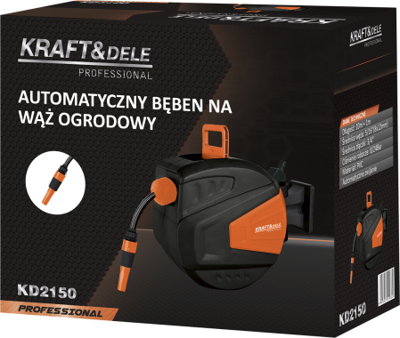 Rola automata pentru furtun de gradina 10m + 1m cu sistem de franare (KD2150) [10]