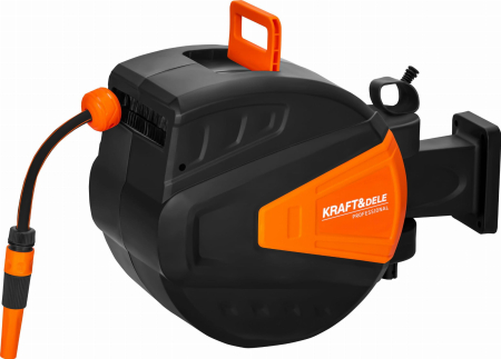 Scule pentru gradinarit - Rola automata pentru furtun de gradina 25m cu suport de perete (KD2154)