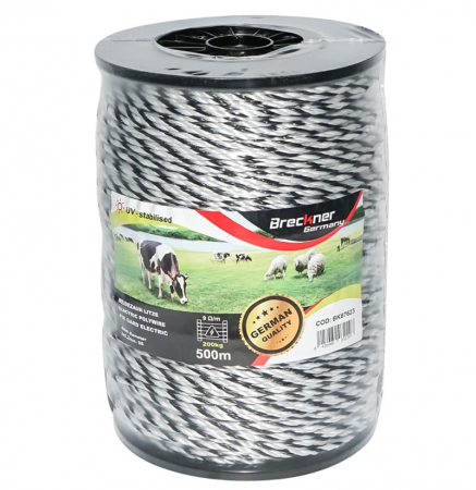 Rola fir 4 mm 200kg 3x0.2mm 0.9Ohm m SS 500m gard electric DISCY32 (BK87623) [0]