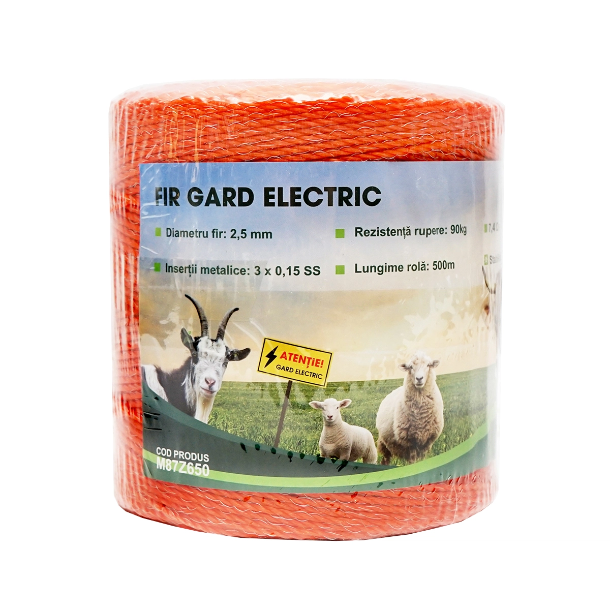 Rola fir 500m 2.5 mm 3x0.15 mm SS 7.4 Ohm m gard electric DISSR37 (M87Z650) [2]