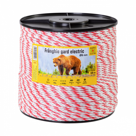 Gard electric - pachete si accesorii - Rola fir franghie 500m 6mm 0.4 Ohm m gard electric (AGR0578)