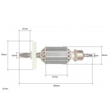 Rotor pentru masina de slefuit auto si gips (LXDWS1757) [5]