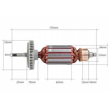 Rotor pentru polizor unghiular ALAG130 (ALAG130-1) [2]