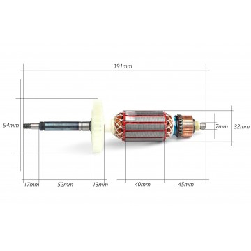 Rotor slefuitor girafa pentru gips LEX LXDWS175 si ALFA ALDWS17 (LXDWS1751) [3]