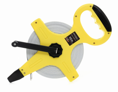 Altele - Ruleta de masurare geodezica 30 m, din fibra de sticla, cu maner antiderapant (KD10427)