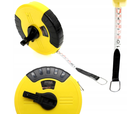 Altele - Ruleta din fibra de sticla 50 m, cu maner si bobina (KD10426)