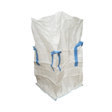 Diverse ferma - Sac big bag 95x95x105cm alb, capacitate 1500kg, tip circular nelaminat, fund plan, top fusta 85cm (DISUX02)