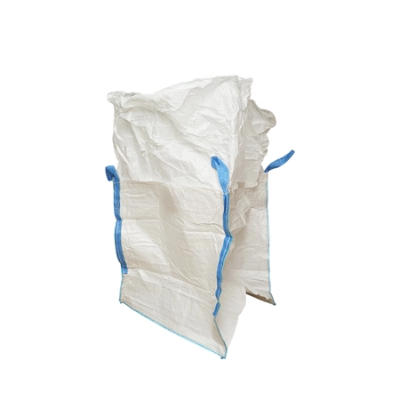 Diverse ferma - Sac big bag 95x95x110cm alb, capacitate 1250kg, tip U-Panel nelaminat, fund plan, top fusta 85cm (DISUX03)