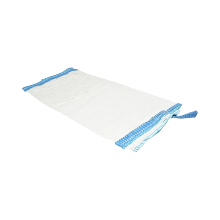 Sac big bag 95x95x110cm alb, capacitate 1250kg, tip U-Panel nelaminat, fund plan, top fusta 85cm (DISUX03) [1]
