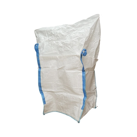 Diverse ferma - Sac big bag 95x95x120cm alb, capacitate 1500kg, tip U-Panel nelaminat, fund plan, top fusta 85cm (DISUX04)