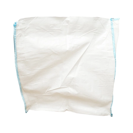 Sac big bag 95x95x180cm alb, capacitate 1500kg, tip U-Panel nelaminat, fund plan, top fusta 85cm (DISUX08) [2]