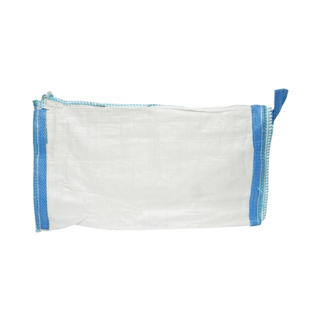 Sac big bag 95x95x180cm alb, capacitate 1500kg, tip U-Panel nelaminat, fund plan, top fusta 85cm (DISUX08) [6]