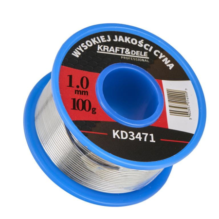 Sarma de sudura Fludor cositor fara colofoniu 1 mm 100 g (KD3471) [5]