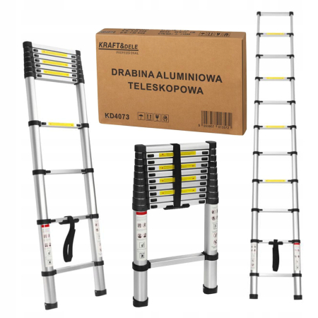 Scara aluminiu telescopica dubla 3.2M 10 trepte (KD4073) [0]