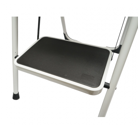 Scara metalica pliabila, 3 trepte cauciuc antiderapant, inaltime 127cm, sarcina maxima 150Kg (DISPN85) [5]