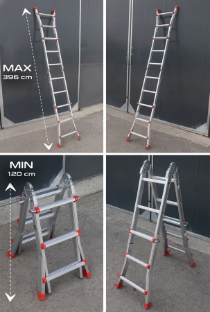 Scara multifunctionala 4x4 aluminiu (V87100) [12]