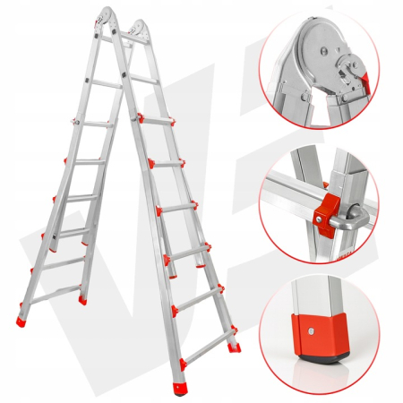 Scara - Scara multifunctionala 4x6 aluminiu (V87102)