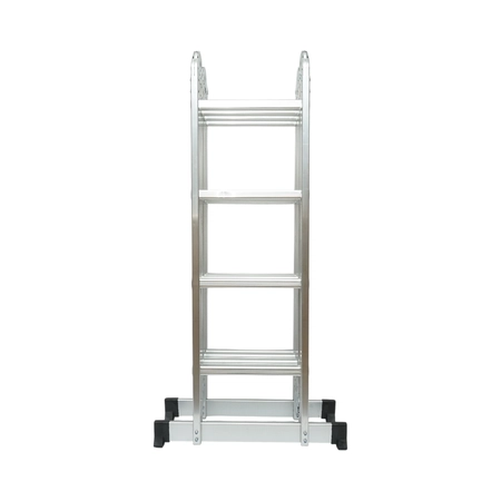 Scara multifunctionala aluminiu 3.7m, 4x3 trepte, pliabila cu balamale, sarcina maxima 150kg (DISVF06) [6]