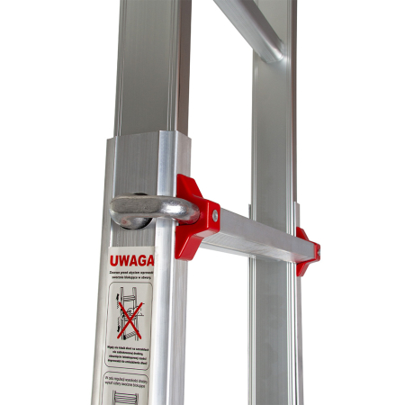 Scara telescopica aluminiu 2.48 m pliabila 150 kg 9 trepte (M85610) [6]