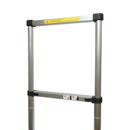 Scara telescopica aluminiu 5.1m, 14 trepte antiderapante, sarcina maxima 150kg (DISVF04) [7]