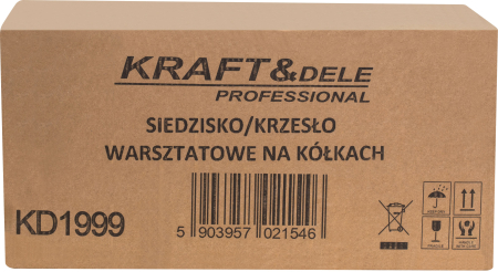 Scaun atelier cu roti pivotante si organizatoare laterale pentru scule (KD1999) [10]