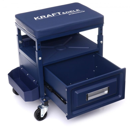 Scaun de atelier, cu sertar si spatii de depozitare 60x40x44,5 cm (KD10761) [3]