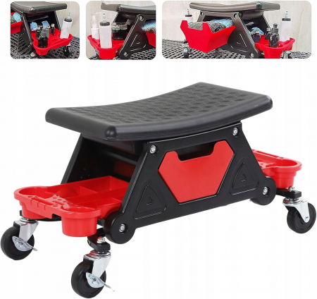 Scaun service auto cu sertar scule roti 360 grade atelier mecanic (S11646) [4]