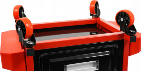 Scaun service auto cu sertar spatiu depozitare dulap scule roti 360 grade atelier mecanic (V83264) [2]