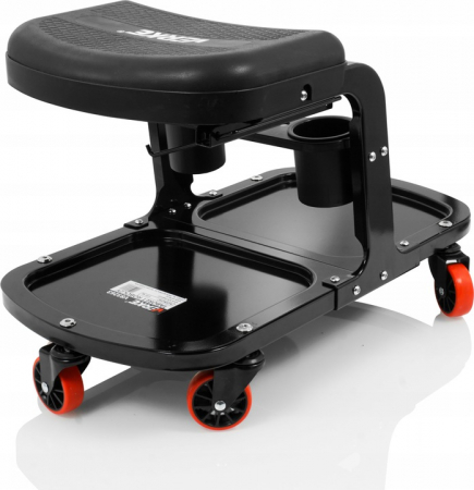 Scaun service auto cu sertar spatiu depozitare scule roti 360 grade atelier mecanic (V83263) [2]