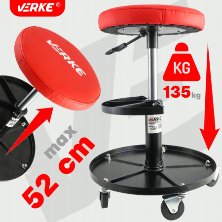 Scaun service auto inaltime reglabila scule detasabile roti 360 grade atelier mecanic (V83260) [6]