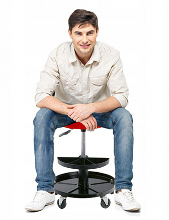 Scaun service auto inaltime reglabila scule detasabile roti 360 grade atelier mecanic (V83260) [1]