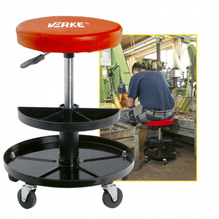 Scaun service auto inaltime reglabila scule detasabile roti 360 grade atelier mecanic (V83260) [7]