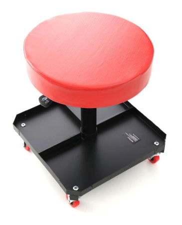 Produse noi (necategorizate) - Scaun service auto tapitat, roti 360° rotativ reglabil (KD376)