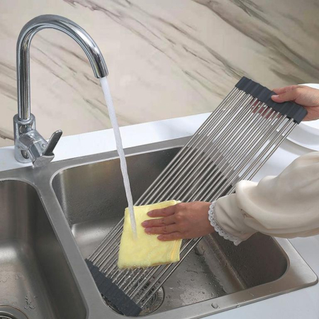 Scurgator vase pliabil din tije otel pentru chiuveta (KH-1903) [7]