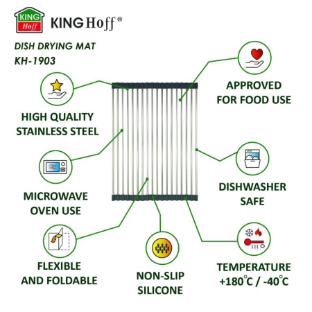 Scurgator vase pliabil din tije otel pentru chiuveta (KH-1903) [4]