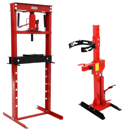 Prese - Presa hidraulica 1 Tona comprimat arcuri suspensie + Presa hidraulica 12Tone 0-650mm (KD326+KD328)