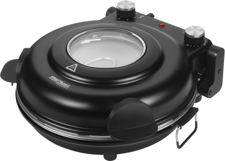 Cuptor electric pentru pizza 1200W, piatra 30cm, termostat, timer (KD4344) [2]