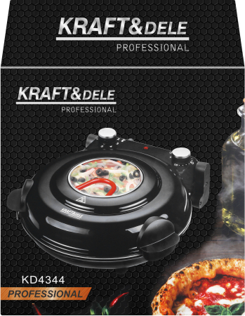 Cuptor electric pentru pizza 1200W, piatra 30cm, termostat, timer (KD4344) [12]