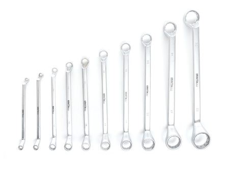 Chei fara clichet - Set 10 chei inelare cu cot 6-32mm Cr-V (KD10941)