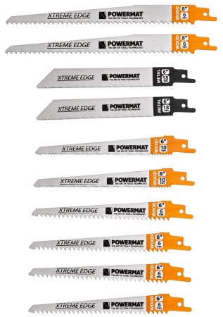 Altele - Set 10 panze fierastrau sabie lemn si metal prindere universala PM1373 (PM-ZBDP-10T)