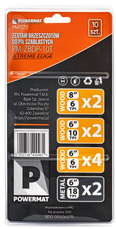 Set 10 panze fierastrau sabie lemn si metal prindere universala PM1373 (PM-ZBDP-10T) [13]
