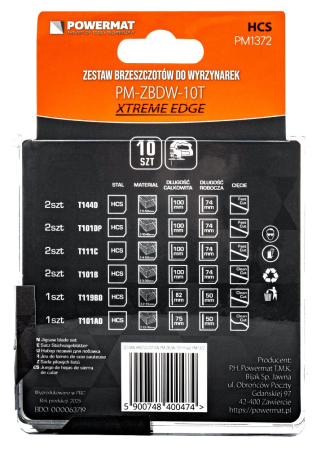 Set 10 panze pentru ferastrau pendular prindere tip T PM1372 (PM-ZBDW-10T) [3]