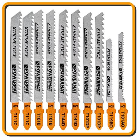 Altele - Set 10 panze pentru ferastrau pendular prindere tip T PM1372 (PM-ZBDW-10T)