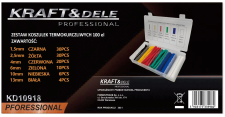 Set 100 tuburi termocontractabil 6 dimensiuni 1.5-13mm (KD10918) [5]