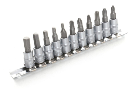 Altele - Set 11 biti imbus surubelnita cu suport sina 14 (KD10240)