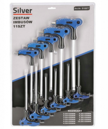 Set 11 chei imbus lungi cu maner T2-T10 (S10877) [1]