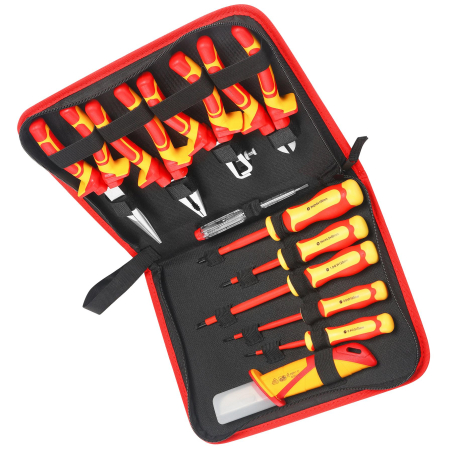 Set 11 unelte de mana izolate, surubelnite clesti electrician 11 piese, (KD5970) [1]