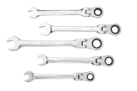 Set 12 chei cu clichet articulate 8-19mm 12bucati piese cap flexibil Cr-V (KD11304) [14]