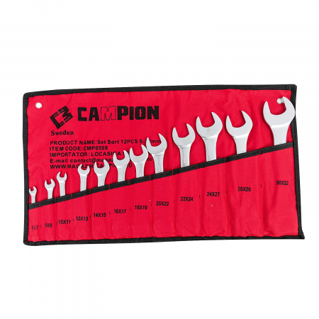 Set 12 chei fixe 6-32mm 12 bucati piese Chrome-Vanadium Cr-V (CMP0509) [0]